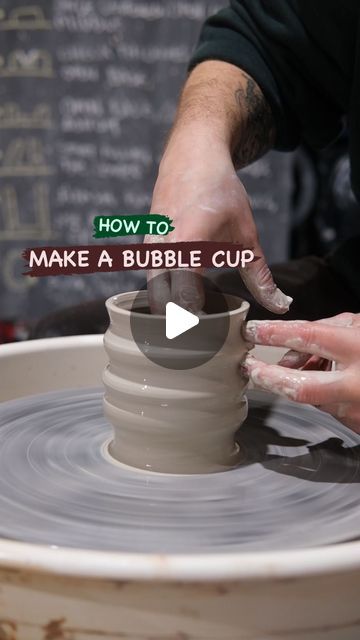 The Potters Shed • Pottery Classes in Adelaide on Instagram: "Bubble cup, as requested! 
Which one do you prefer? 
Bubble or Swirly? 🤔" Bubble Mug Pottery, Potters Shed, Ceramic Videos, Bubble Mug, Wheel Throwing, Ceramic Techniques, Diy Pottery, Pottery Classes, Pottery Wheel