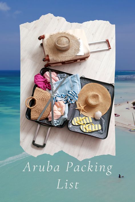 Aruba is a popular tourist destination for many reasons: the white-sand beaches, the clear turquoise waters, the friendly people, and the endless activities. But before you can enjoy all that Aruba has to offer, you need to pack your bags! To help you out, I’ve created a complete packing list for your next Caribbean vacation. #Aruba #VisitAruba PackingList #ThingsToPack #ArubaVacation #ArubaVacations #PackingListForVacation #PackingListForTravel PackingListForTheBeach #ArubaPackingList What To Pack For Aruba Vacation, Packing For Aruba, Aruba Packing List, Visit Aruba, Vacation List, Aruba Travel, Travel Laundry Bag, Caribbean Vacation, Packing List For Vacation