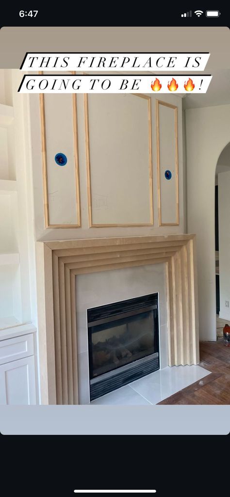 Curved Mantle, Statement Fireplace Wall, Raised Fireplace Hearth, Raised Fireplace, Statement Fireplace, Raised Hearth, Hearth Fireplace, Kitchen 2024, 2024 Inspiration