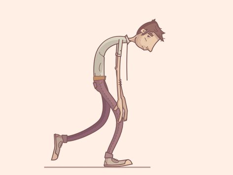 Funniest animated GIFs from 2015 — Muzli -Design Inspiration — Medium Animation Walk Cycle, Walking Gif, Walking Animation, Art Tumblr, Animation Tutorial, Motion Design Animation, Animation Reference, Motion Graphics Animation, Character Design Animation