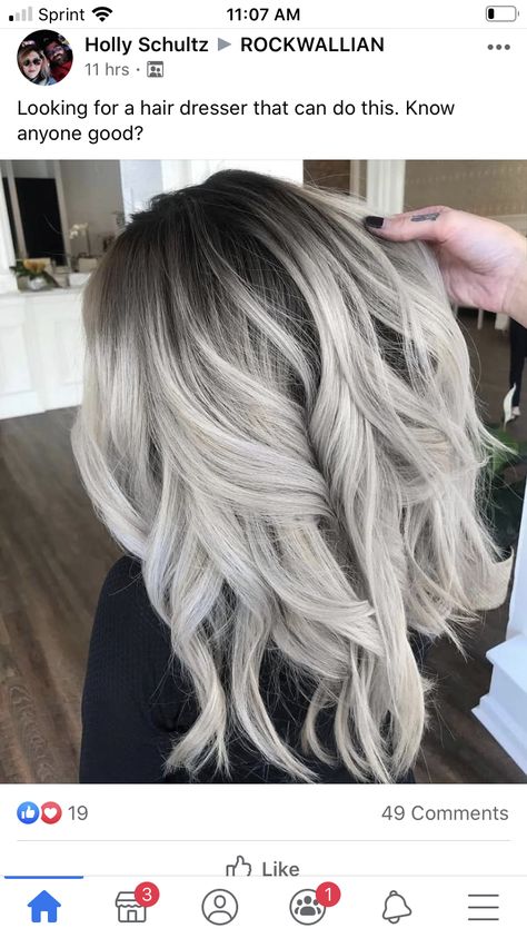 Wavy Balayage, Diy Balayage, Balayage Hair Grey, Balayage Blond, Ice Blonde, Balayage Blonde, Brunette Balayage Hair, Caramel Highlights, Balayage Hair Blonde