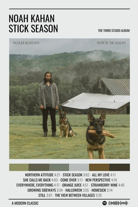 Vintage Album Posters, Stick Season Album Cover, Aesthetic Album Posters, Poster Wall Art Music, Stick Season Noah Kahan Art, Dorm Room Music Posters, Noah Kahan Album Poster, Poster Walls Room, Cool Posters Music