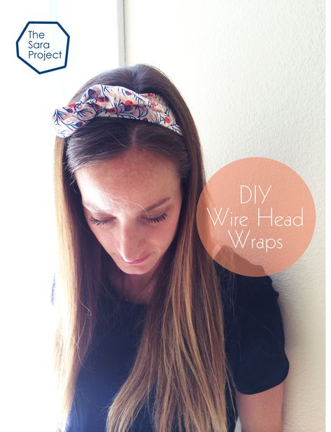 DIY Wire Fabric Head Wraps Headwrap Diy, Fabric Headbands Diy, Scraps Of Fabric, Head Wraps For Women, Headband Wrap, Headband Tutorial, Head Wrap Styles, Wire Headband, African Head Wraps