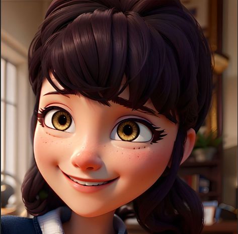 Would Marinette Look Like This In Real Life? (But still a cartoon) Older Marinette, Marinette Realistic, Marinette Realistic Fanart, Marinette In Real Life, Marinette With Different Miraculous, A Cartoon, Real Life