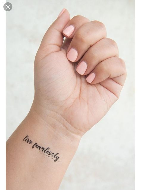 Meaningful Wrist Tattoos For Women, Mantra Tattoo Design, Inspirational Wrist Tattoos, Tattoo Ideas Tumblr, Wrist Tattoos Words, Tattoo Design For Women, Wrist Tattoos Girls, Tattoos For Women Small Meaningful, Meaningful Wrist Tattoos