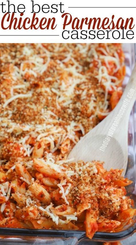 Dinner Recipe Chicken, Noodles And Chicken, Best Chicken Parmesan, Pasta Casseroles, Penne Noodles, Chicken Pasta Casserole, Chicken Parmesan Recipe Easy, Family Dinner Recipe, Chicken Parmesan Recipe Baked