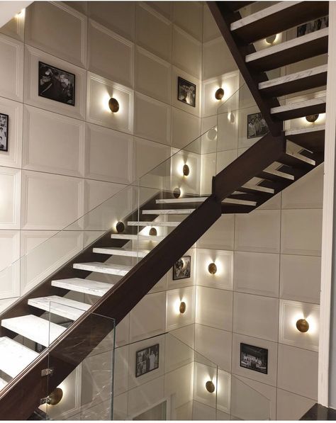 stairs wall design modern interiors Duplex Stair Wall Design, Double Height Stairs, Duplex Wall Design Stairs, Double Height Staircase Wall Design, Duplex Staircase Design, Stairs Wall Design Modern, Staircase Wall Design Modern, Duplex Stairs, Stair Wall Design