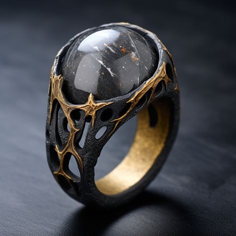 Imaginary rings for imaginary hands. Created by Vellectrum using Midjourney Magic Ring Concept Art, Magic Ring Fantasy Art, Dark Fantasy Jewelry, Hogwarts Jewelry, Fantasy Rings Magic, Magical Rings, Fantasy Jewellery, Magic Rings, Cool Rings For Men