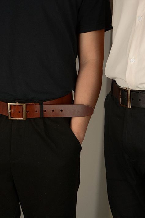 Belt Photoshoot, Belt Photography, Military Belt, Brass Pin, Tan Cowhide, Men's Belt, Buckle Belt, Photo Reference, Fashion Shoot