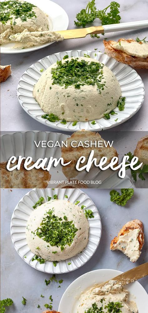 Cashew Cream Cheese Recipe, Vegan Cashew Cream, Cashew Cream Cheese, Cream Cheese Recipe, Vegan Spread, Cashew Cream, Dairy Free Dessert, Cream Cheese Recipes, Cheese Recipe