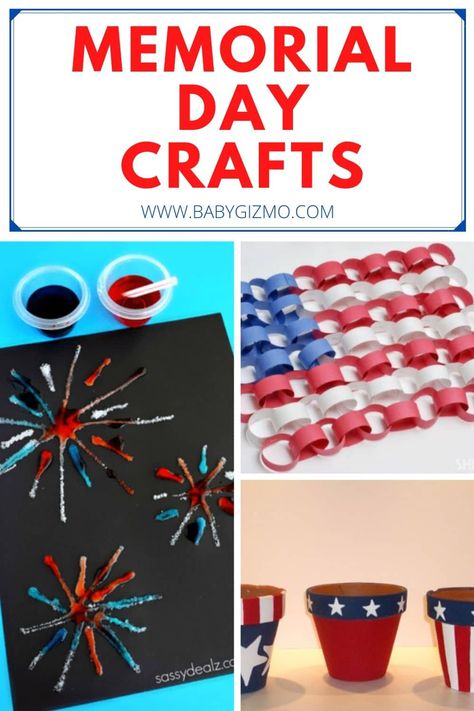 Memorial Day Activities For Seniors, Patriotic Crafts For Kids, Memorial Day Crafts, Memorial Day Activities, Recreational Therapy, American Flag Crafts, May Crafts, Patriotic Diy, Memorial Day Decorations