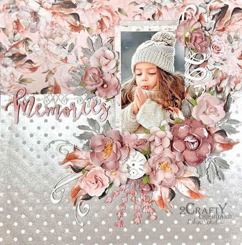 Shabby Chic Scrapbook Layouts, Shabby Chic Scrapbooking, Homemade Books, Scrapbook Design Layout, Beautiful Scrapbook Layouts, Pretty Mess, Scrapbooking Layouts Baby, Baby Layouts, Shabby Chic Cards