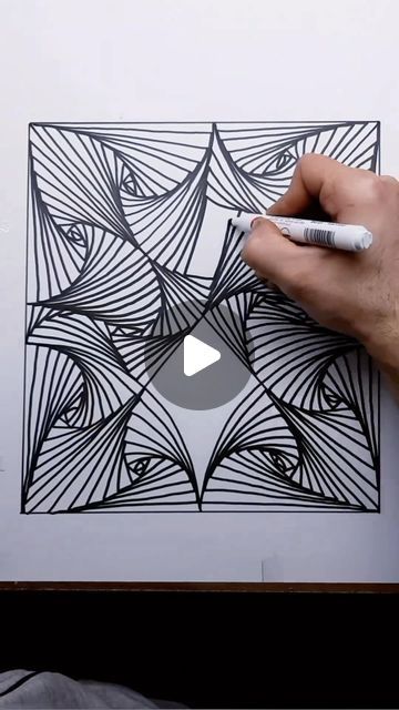 Rafael Araujo on Instagram: "GEOMETRIES  @the.world.of._drawing" Geometric Art Ideas, Op Art Ideas, Illusion Art Drawing Simple, Zen Doodle Patterns Tangle Art, Drawing Illusions, Geometry Pattern Design, Illusionary Art, Op Art Projects, Geometry Drawing