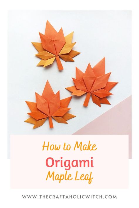 Maple Leaf Paper Craft, Origami Design Pattern, Origami Maple Leaf Tutorial, Maple Leaf Crafts Ideas, Leaf Thanksgiving Craft, Origami Leaves Tutorials, Origami Leaf Tutorial, Maple Leaf Craft, College Craft Ideas