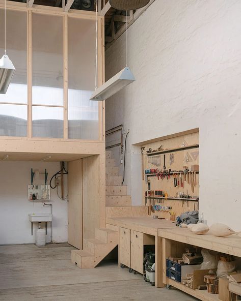 Workspace Studio, Garage Workshop, Ceramic Studio, Furniture Maker, Studio Space, Pottery Studio, Wood Shop, Workbench, Creative Space