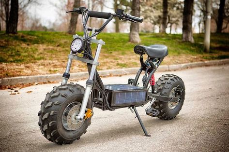 Home built electric scooter Off Road Scooter, Electric Dirt Bike, Custom Baggers, Classic Harley Davidson, Vw Porsche, Motorcycle Style, Electric Motorcycle, Mini Bike, Custom Motorcycle