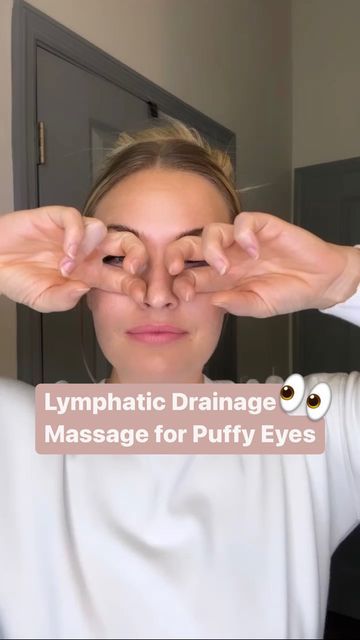 Eye Lymph Drainage, How To Eliminate Puffy Eyes, Eye Depuffing Massage, Makeup For Puffy Under Eyes, Face Massage For Puffy Face, Guasha For Eyes, Make Up For Puffy Eyes, Gua Sha Puffy Eyes, Face Massage For Puffy Eyes