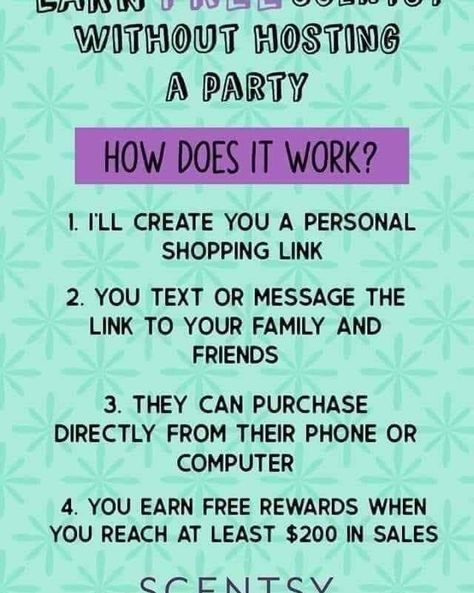 So many of you support our Scentsy business and we want to show you our appreciation! 🔗 Now setting up personal shopping links. 🔗 How does it work? 1. We will create your own personal shopping link. 2. Anytime you need anything simply shop the link. 3. Share it with your friends/family as they can also shop your link to increase your rewards. That's it! Once the purchases from that link reach at least $200 in product (no matter how long that takes to accrue) you will be able to ... Scentsy Personal Shopping Link, Scentsy How Long Does It Last, Scentsy Shopping Link, Shopping Link, Scentsy Business, Page Instagram, No Matter How, Spring 2024, Personal Shopping