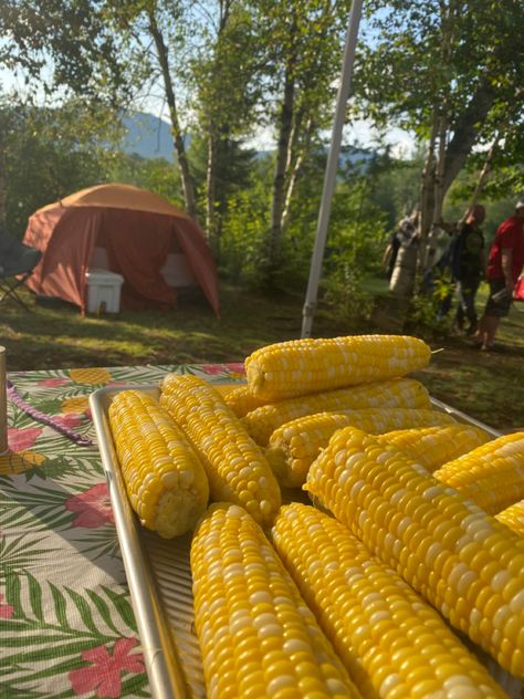 corn on the cob with friends and family🤍 Corn On The Cob Aesthetic, Camping Vibes, Summer Foods, Corn On The Cob, Simple Things, Friends And Family, Summer Aesthetic, Getting Old, Fruits And Vegetables