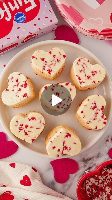 Pillsbury Baking on Instagram: "Your Valentine is sure to love these mini cake molds!❤️
⁠
The full recipe is below!💌⁠
⁠
You’ll need...⁠
1 box Funfetti Valentine’s Day Cake and Cupcake Mix⁠
Additional ingredients to prepare cake mix per box directions⁠
Funfetti Valentine’s Day Sprinkles from frosting tub⁠
White chocolate chips (12 oz.)⁠
Silicone heart molds⁠
⁠
Directions: ⁠
⁠
1. Preheat oven to 325°F. In a large bowl, prepare cake mix according to package directions. Spray silicone molds well with non-stick cooking spray.⁠
⁠
2. Fill each cavity halfway with cake batter. Place each mold onto a baking sheet and transfer to the oven. Bake for 10-15 minutes, until the edges are light and golden brown and a toothpick inserted comes out clean. Let the cake molds chill for 15 minutes before remov Cupcake Mix, Cake Molds, Cooking Spray, Mini Cake, Candy Desserts, White Chocolate Chips, Cake Batter, Cake Mold, Mini Cakes