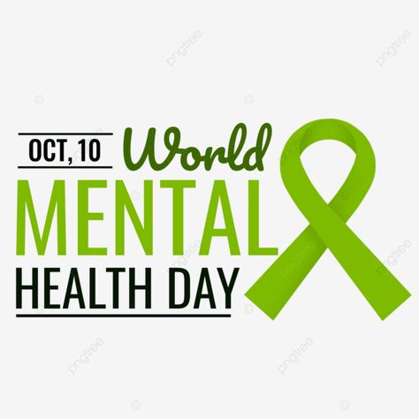 Green Ribbon Png, Mental Health Ribbon, Editorial Moodboard, Mental Health Artwork, Metal Health, Mental Health Month, World Mental Health Day, Awareness Quotes, World Health Day