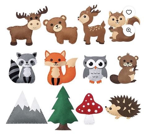 Sewing Felt, Animals Craft, Kids Sewing Kit, Felt Plush, Diy Sy, Felt Crafts Diy, Creative Diy Gifts, Homemade Toys, Felt Decorations