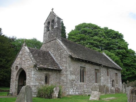 Betws Newydd church (dedication unknown).  A small stone church with an unusual west entrance. Inside is a fine five hundred year old screen and rood loft. Small Cathedral, Church Exterior, Gothic Setting, Old Chapel, Small Chapel, Stone Chapel, Dungeon Room, Medieval Church, Abandoned Churches