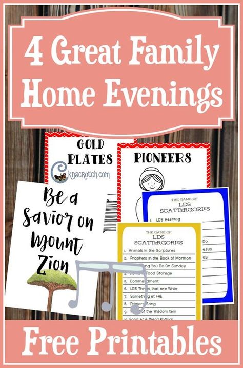 These are such fun ideas! I love the free printables- great Family Home Evening ideas Family Home Evening Ideas, Family Home Evening Lessons, Fhe Lessons, Water Games For Kids, Dad Advice, Family Home Evening, Singing Time, Summer Fun List, Chicken Scratch