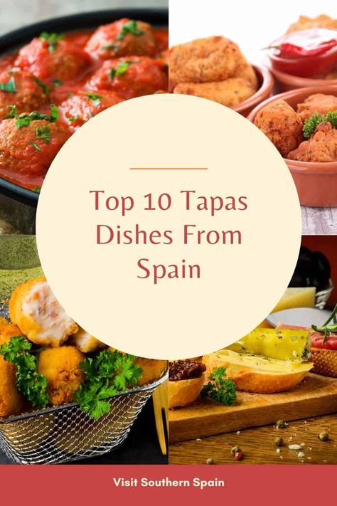 Do you want to try the Top 10 Tapas Dishes From Spain? Dive into authentic Spanish tapas recipes that highlight the most popular tapas enjoyed across Spain. From classic patatas bravas to savory gambas al ajillo, these dishes are perfect for any gathering. Each recipe is crafted to bring the vibrant flavors of Spain to your table. Indulge in these must-try tapas and elevate your culinary repertoire with authentic Spanish delights. #top10tapasdishes #spanishtapas #besttapas #tapasrecipes Hot Tapas Ideas, Tapas In Spain, Tapas Dinner Ideas, Spain Dinner Party, Food From Spain Authentic, Spanish Dishes Spain, Best Tapas Recipes, Spanish Dishes Recipes, Spanish Appetizers Tapas Party