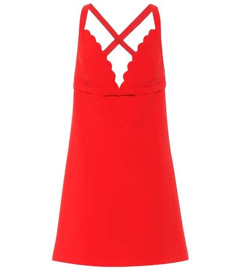 Designer Dresses - Women's Fashion online at Mytheresa Miu Miu Red Dress, Miu Miu Mini Dress, Spring Knitwear, Stage Outfit, Lipstick Red, Red Mini Dress, Orange Dress, Scarf Hairstyles, Bow Detail