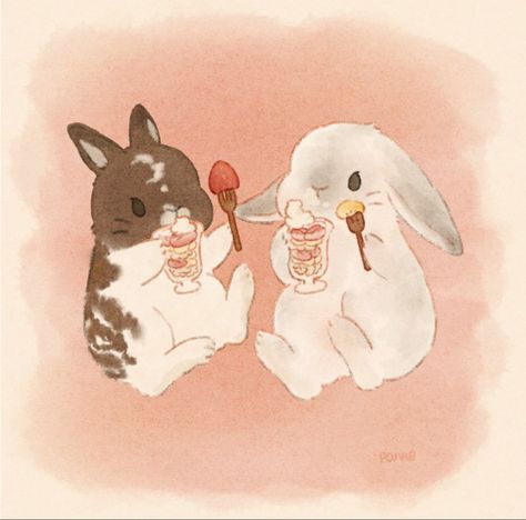 Bunny Eating, Dancing Drawing, Bunny Drawing, Little Doodles, Bunny Art, Cute Kawaii Drawings, Game Dev, Cute Frogs