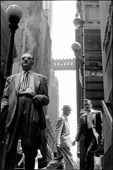 Magnum photographers' historic shots of New York – in pictures | Art and design | The Guardian Wall Street Nyc, Old Money Vintage, Money Vintage, New York Pictures, Street New York, Marcel Proust, Free Photography, Vintage New York, Magnum Photos