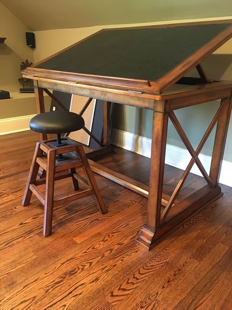 Adjustable Drafting Table, Wooden Drafting Table, Drafting Table Diy, Drafting Table Ideas, Diy Drafting Table, Antique Drafting Table, Wood Drafting Table, Industrial Drafting Tables, Vintage Drafting Table