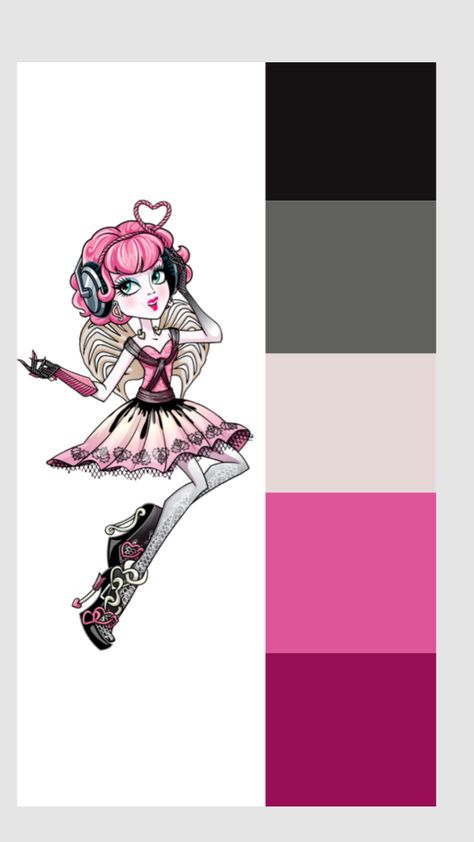 C.A. Cupid Color Palette #monsterhigh #colorpalette #cacupid Heart Accessories, Head Accessories, Monster High, Your Aesthetic, Color Palette, Energy, Drawings, Color