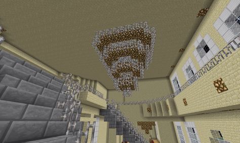 Chandelier Minecraft Chandelier, Minecraft Decoration, Minecraft Interior, Glow Stones, Minecraft Interior Design, Minecraft Castle, Minecraft City, Minecraft Decorations, Minecraft Pe