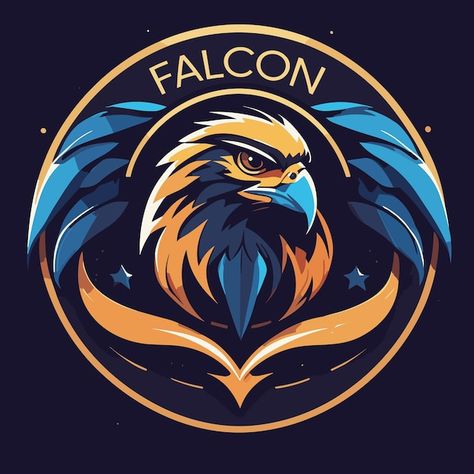 Vector falcon logo freedom concept | Premium Vector #Freepik #vector #falcon #talon #eagle #bird-logo Eagle Tshirt Design, Falcon Logo Design, Eagle Logo Design, Falcon Bird, Falcon Art, Falcons Logo, Rs Logo, Falcon Logo, Eagle Vector