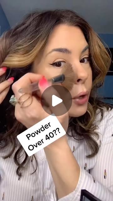 Erica Taylor on Instagram: "HOW TO POWDER OVER 40. #translucentpowder #makeupover40 #over40makeuptips #makeuphacks #makeupover40tips #beautyhacks #makeuptutorial" Makeup For 45 And Older, 40th Birthday Makeup, Make Up Tips Over 40, Make Up Over 40 For Women, 40s Makeup Tutorial, 40 Year Old Makeup Ideas, Makeup In Your 40s Over 40, 40s Makeup, Makeup Tips For Over 40