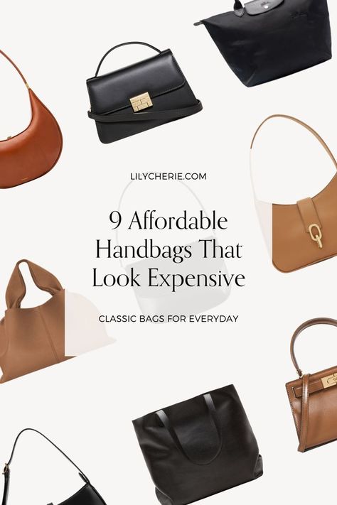 Capsule Wardrobe Bags, Iconic Handbags, Affordable Bags, Affordable Handbags, Wardrobe Checklist, Minimal Bags, Minimalist Handbag, Purse Outfit, Trending Handbags