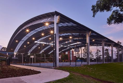 All Weather Sport Canopies | Outdoor Covered Pitches | MUGAs Futsal Court Design, Covered Court, Canopies Outdoor, Futsal Court, Outdoor Sports Court, Sports Facility Architecture, Home Basketball Court, Green Roof Building, Resort Ideas