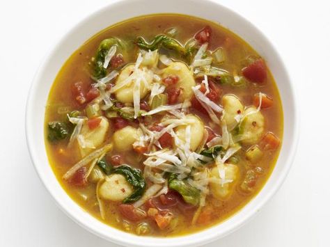 Baked Gnocchi, Gnocchi Recipe, Making Gnocchi, Food Time, Gnocchi Recipes, Minestrone Soup, Food Network Magazine, Soup And Stew, Ree Drummond