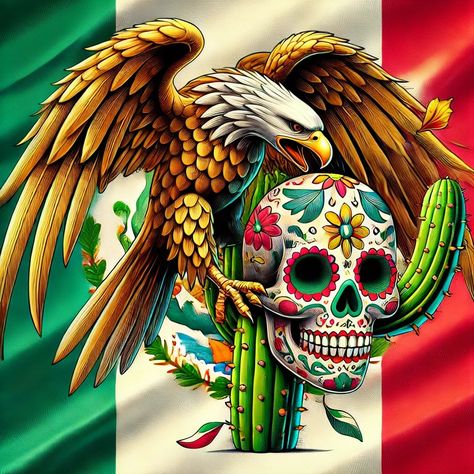 Mexican Flag Eagle, Male Anatomy, Art Philosophy, Mexican Flags, Dia De Muertos, Animal Art, Anatomy, Philosophy, Flag