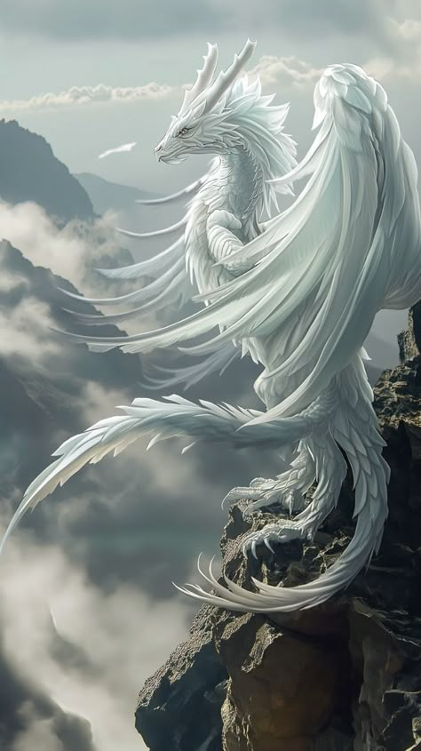 Download this image for Free on Zwin.io Mythical Dragons Beautiful, Ice Dragon Art, Star Wars Tarot, Fluffy Dragon, Cool Dragon Pictures, Dragon Magick, Wind Dragon, Air Dragon, Frost Dragon