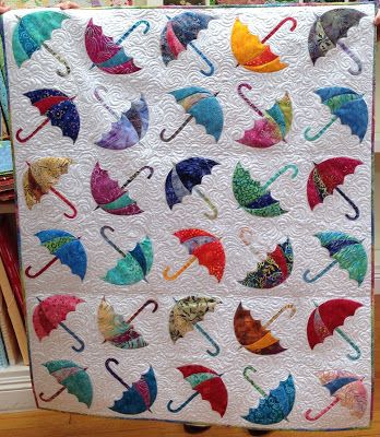 Umbrella Quilt Block, Umbrella Quilt, Beach Quilts, Accuquilt Patterns, Quirky Quilts, 1st Of April, Holiday Quilt Patterns, Beach Quilt, Quilting Blogs