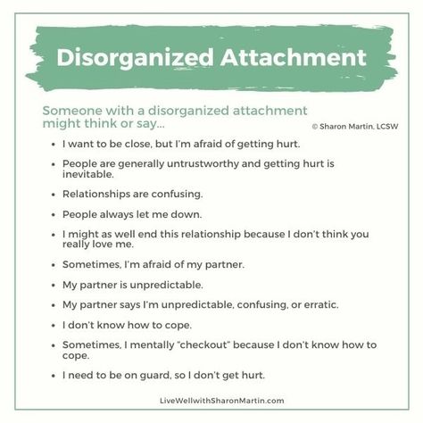 Disorganized Attachment Style, Disorganized Attachment, Sharon Martin, Codependency Recovery, Attachment Theory, Mental Health Counseling, Healthy Communication, Attachment Styles, Emotional Awareness