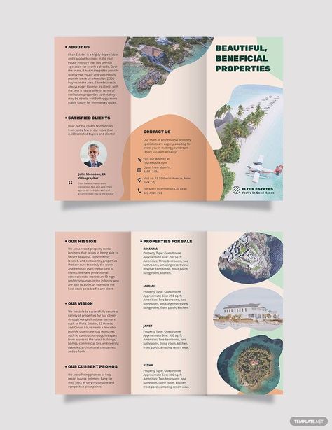 Travel Brochure Design, Brochure Graphic, Brochure Design Creative, Brochure Design Layout, Brochure Inspiration, Trifold Brochure Design, Pamphlet Design, Graphic Design Brochure, Bi Fold Brochure