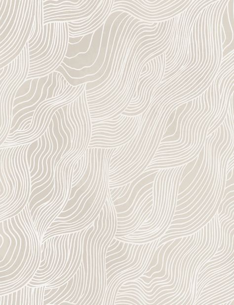 Neutral Wallpaper, Beige Wallpaper, Lulu And Georgia, Contemporary Wallpaper, Powder Bath, Abstract Waves, Modern Wallpaper, Neutral Beige, Wallpaper Bedroom