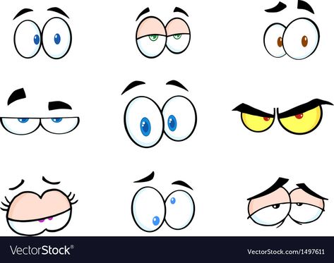 Cartoon Eyebrows, Funny Eyes, Eyes Clipart, Cartoon Mouths, Face Cartoon, Cartoon Expression, Eye Expressions, Cartoon Eyes Drawing, Cartoon Eyes