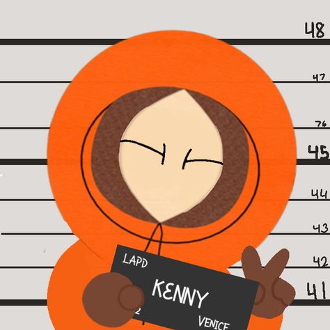 Kenny South Park, South Park Memes, South Park Funny, South Park Characters, South Park Fanart, Park Art, Cartoon Profile Pics, Mug Shots, South Park