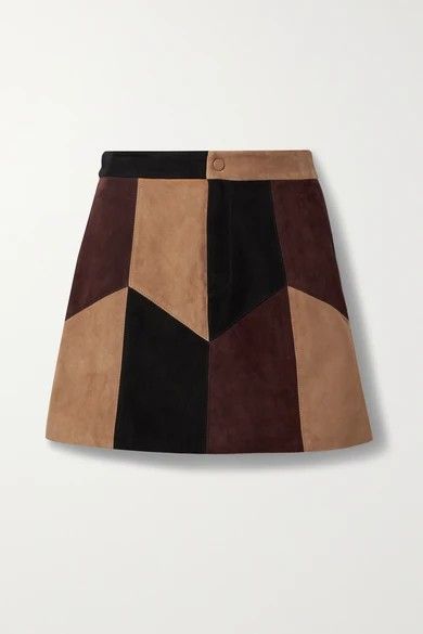 Mini Skirt Looks, Autumn Trends, Snakeskin Boots, Suede Fringe Jacket, Suede Mini Skirt, Skirt Co Ord, Suede Fringe, Patchwork Designs, Mini Fashion