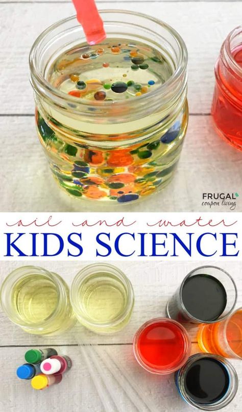 Kids Science Experiments at Home | Oil and Water Experiment Kids Science Experiments At Home, Kid Experiments At Home, Science Experiments At Home, Oil And Water Experiment, Experiments At Home, Kids Science Experiments, Vetenskapliga Experiment, Water Experiments, Science Experiments For Preschoolers